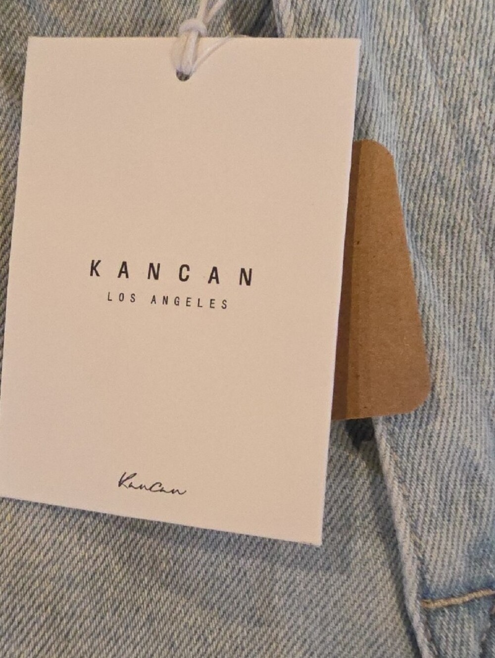 KanCan Light Blue Distressed Denim Shorts - Picture 4 of 14